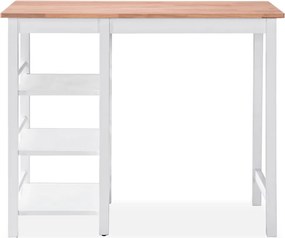 vidaXL Σετ Επίπλων Μπαρ 3 τεμ. Λευκό από MDF