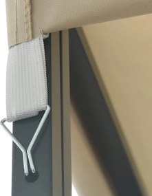 vidaXL Κιόσκι Κρεμ 3 x 4 μ.