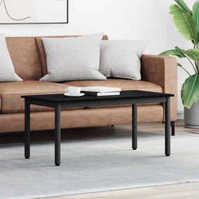 vidaXL Τραπεζάκι σαλονιού Μαύρη Οξυά 100 x 50 x 45 cm