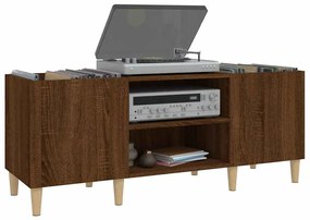 vidaXL Δισκοθήκη Καφέ Δρυς 121 x 38 x 48 εκ. από Επεξεργασμένο Ξύλο