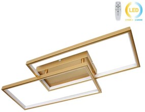 Φωτιστικό οροφής LED 34W 65Χ28Χ8 εκ. χρυσό με controller - GLOBOBOX 602163-602163-Χρυσό 602163