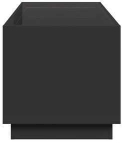 vidaXL Τραπεζάκι Σαλονιού Infinity LED Μαύρο 70x50x50 εκ.