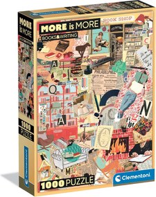 Clementoni Παζλ More is More Collection Books &amp; Writing 1000 τμχ - Compact Box