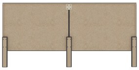 vidaXL Κεφαλάρι Σκούρο Γκρι 200 x 200 εκ. Υφασμάτινο