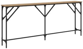 vidaXL Τραπέζι κονσόλας artisan δρυς 180 x 23 x 75 cm