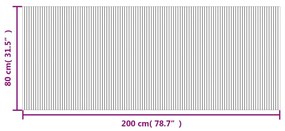 ΧΑΛΙ ΟΡΘΟΓΩΝΙΟ ΚΑΦΕ 80 X 200 ΕΚ. ΜΠΑΜΠΟΥ 376776