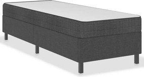 vidaXL Πλαίσιο Κρεβατιού Boxspring Γκρι 100 x 200 εκ. Υφασμάτινο