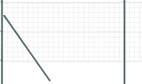 vidaXL Ευρωπαϊκή Στήριξη Φράχτη 25 x 1 m PVC-Επικαλυμμένο Ατσάλι Δίχτυ