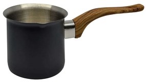 Μπρίκι Ανοξείδωτο Με Ξύλινη Λαβή 807604 355ml Black Ankor Stainless Steel