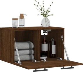 vidaXL Ντουλάπι Τοίχου Καφέ Δρυς 60x36,5x35 εκ. Επεξεργασμένο Ξύλο