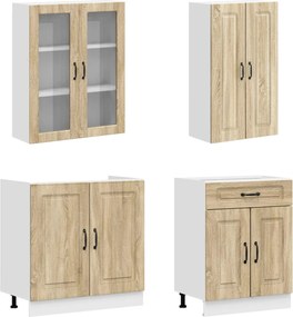 vidaXL Μονάδα κουζίνας KALMAR 8 pcs Sonoma Δρυς Επεξεργασμένο Ξύλο