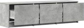 vidaXL Ντουλάπι TV Σκυρόδεμα 140 x 34 x 40 εκ Επεξεργασμένο ξύλο