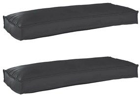 vidaXL Σετ Μαξιλαριών Πάγου 2 pcs Μαύρο 100 x 40 x 8 εκ