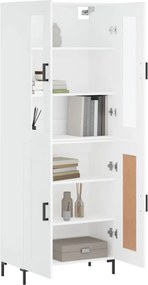 vidaXL Ντουλάπι Λευκό 69,5x34x180 εκ. από Επεξεργασμένο Ξύλο
