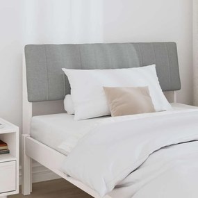 vidaXL Ταπετσαρισμένο κεφαλάρι Ανοιχτό γκρι 100 cm