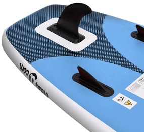 vidaXL Σανίδα SUP Φουσκωτή Σετ Θαλασσί 330 x 76 x 10 εκ.