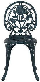 vidaXL Σετ Μπιστρό Κήπου 3 pcs Πράσινο Αλουμίνιο