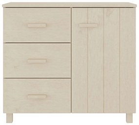 vidaXL Συρταριέρα HAMAR Καφέ Μελί 90 x 40 x 80 εκ. Μασίφ Ξύλο Πεύκου