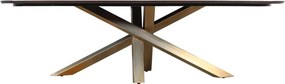 Τραπέζι Alore PTMD - 280cm - Brown, Gold