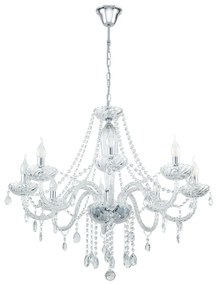Φωτιστικό Οροφής Basilano 1 39101 Clear Eglo Metal, Glass