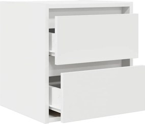 vidaXL Κομοδίνα Επιτοίχια 2 τεμ. Λευκά 38x34x40 εκ.