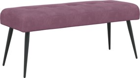 vidaXL Πάγκος με κουμπωτές επιφάνειες Μοβ 110 x 40 x 46 cm Βελούδο
