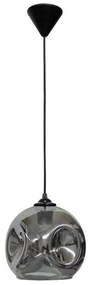 Κρεμαστό Φωτιστικό Οροφής 1xE27 Γυαλί Pop Heronia Lighting-02-0404-Φιμέ/Smoke 02-0404