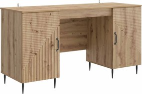 vidaXL Γραφείο Artisan Δρυς 142,5 x 50 x 75 εκ. Επεξεργασμένο Ξύλο