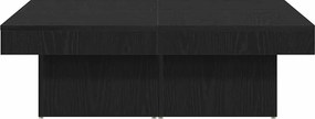 vidaXL Τραπεζάκι σαλονιού Μαύρη Οξυά 90 x 90 x 28 cm