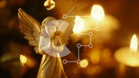 Intra Συλλεκτικό Ξύλινο Παζλ Plywood 4mm - Λευκό ειδώλιο αγγέλου και κεριά Σε Ξύλινο Κουτί - Διαστάσεις Puzzle: 10x10 cm – 25 κομμάτια