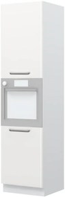 Επιδαπέδιο ντουλάπι φούρνου ψηλό Modena K23-60-2KR-Λευκό - Λευκό γυαλιστερό - 60.00Χ60.00Χ235.00cm
