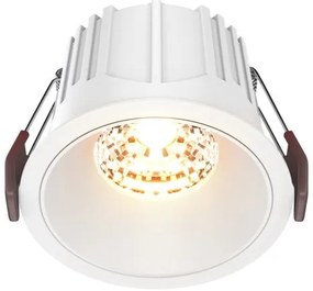 Χωνευτό Σποτ Φωτιστικό Οροφής LED 15W 2700K Downlight Alfa LED Maytoni DL043-01-15W2.7K-RD-W-DE Λευκό