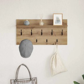 vidaXL Τοίχου Κρεμάστρα Artisan Oak 80 x 40 x 12 cm