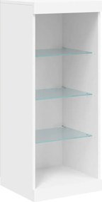 vidaXL Μπουφές με Φώτα LED Λευκός 41 x 37 x 100 εκ.