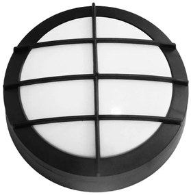 Φωτιστικό Οροφής - Πλαφονιέρα D-207S 32-0216 Με Πλέγμα 18W Led Φ22x8,6cm Black Heronia