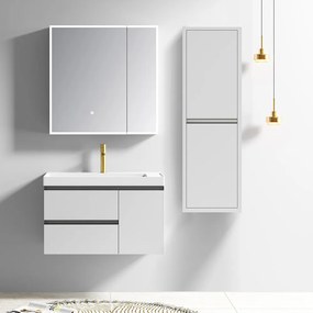 ΣΕΤ ΕΠΙΠΛΟΥ SARON 80cm PLYWOOD χρ.LIGHT GREY 9SSAR080LGR - 9SSAR080LGR