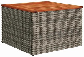 vidaXL Σετ Καναπέ Κήπου με μαξιλάρι 8 pcs Γκρι συνθετικό ρατάν