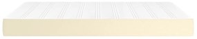 vidaXL Στρώμα με Pocket Springs Κρεμ 140x200x20 εκ. Συνθετικό Δέρμα
