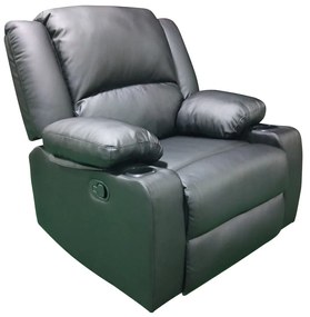 14340026 Πολυθρόνα Relax DAFODILL Μαύρο PU 90x94x102cm Μέταλλο/PU/Ξύλο, 1 Τεμάχιο