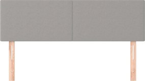 vidaXL Κεφαλάρια Αν. Γκρι 144x5x78/88 εκ. Ύφασμα