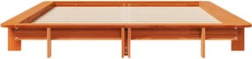 vidaXL Σκελετός Κρεβ. Χωρίς Στρώμα Καφέ Κεριού 150x200 εκ Μασίφ Πεύκο