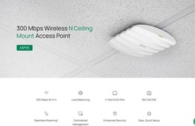 TP-LINK access point EAP115, 300Mbps, οροφής, V4.30