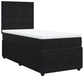 ΚΡΕΒΑΤΙ BOXSPRING ΜΕ ΣΤΡΩΜΑ ΜΑΥΡΟ 80 X 200 ΕΚ. ΒΕΛΟΥΔΙΝΟ 3292186