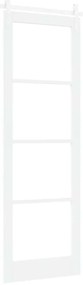 vidaXL Συρόμενη Πόρτα ORKDAL Λευκό 78 x 232 cm Μασίφ ξύλο πεύκου