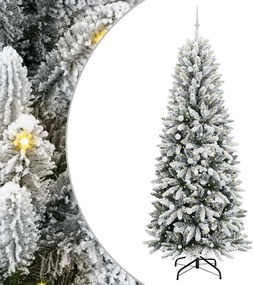 vidaXL Τεχνητό Χριστουγεννιάτικο Δέντρο με 300 LED Λευκό 240 cm