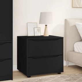 vidaXL Ντουλάπι αποθήκευσης Μαύρο 60 x 48 x 57 εκ Επεξεργασμένο ξύλο