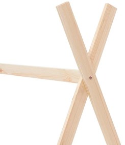 vidaXL Πλαίσιο Κρεβατιού Παιδικό 70 x 140 εκ. Μασίφ Ξύλο Πεύκου