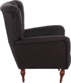 ΠΟΛΥΘΡΟΝΑ ΜΠΕΡΖΕΡΑ Τ. CHESTERFIELD ΣΕ ΧΡΩΜΑ ΚΑΦΕ HM9217.03 87x88x100 εκ.