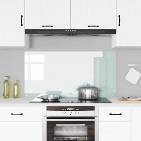 VidaXL Πλάτη κουζίνας Λευκό 120 x 60 cm σκληρυμένο γυαλί