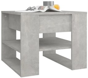 vidaXL Τραπεζάκι Σαλονιού Γκρι Σκυρ. 55,5x55x45 εκ. Επεξεργασμένο Ξύλο